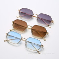 New fashion small frame polygon Sunglasses Women's fashion in Europe and America the same Sunglasses street style glasses s21102